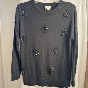 Kate Spade New York Black Embellished Sweater Women’s Size XS Party Dressy